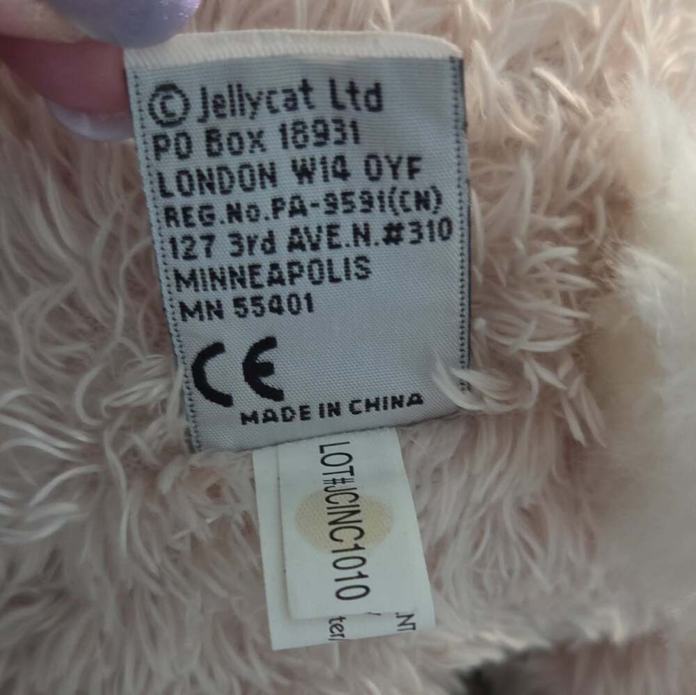 Jellycat Junglie Bunglie Bunny Plush Stuffed Animal Beige - Picture 3 of 4